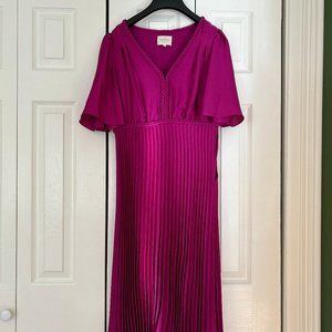 Sezane Florencia Dress Fuchsia, size 38 (USA 6)